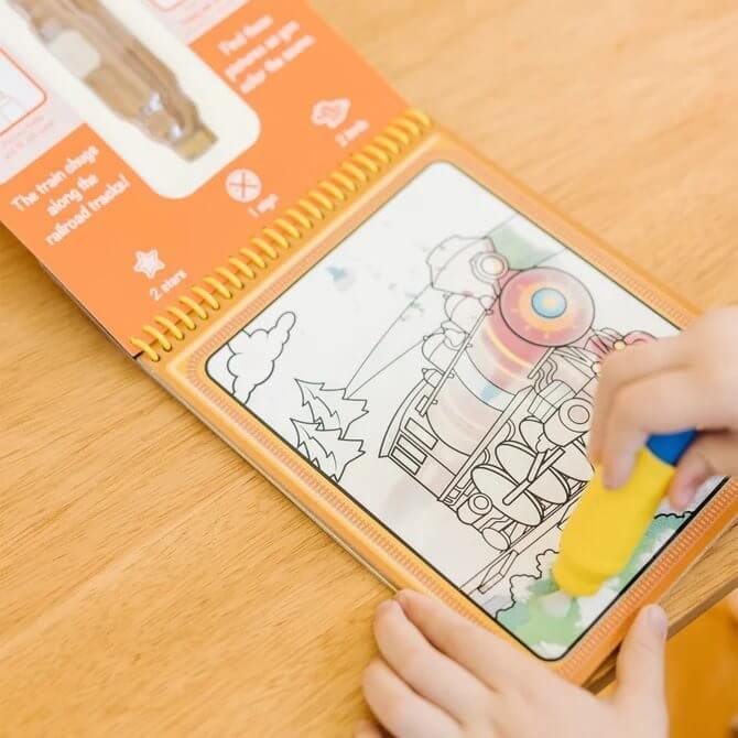 สมุดระบายสีด้วยน้ำรียูสซาเบิล รุ่นตัวอักษร Melissa & Doug [ระบายน้ำ+รียูส] รุ่น 5389